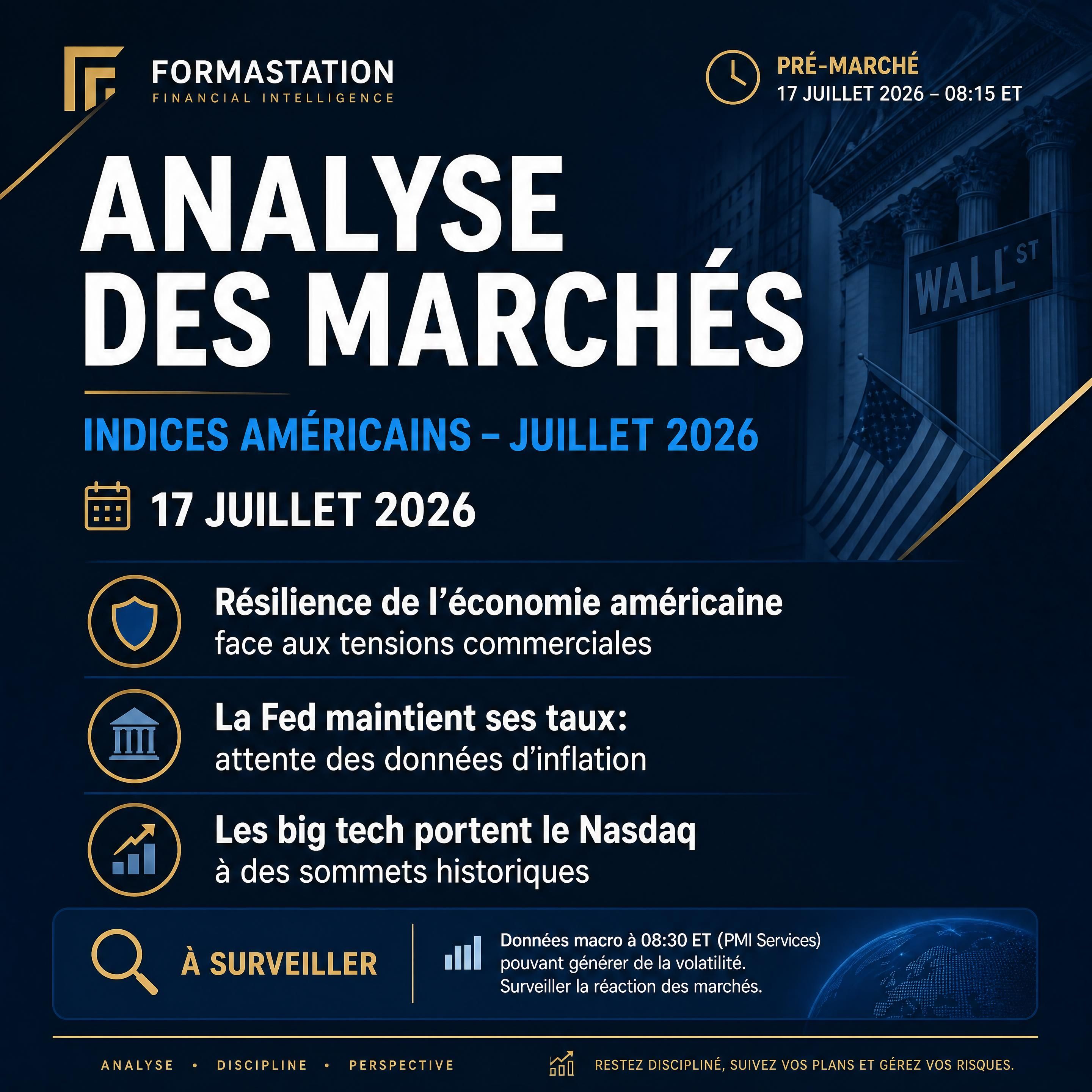 Lire la suite à propos de l’article Brief pré-open US – 17 juillet 2026 : panique sur la tech, tensions géopolitiques au sommet et l&rsquo;or sous pression